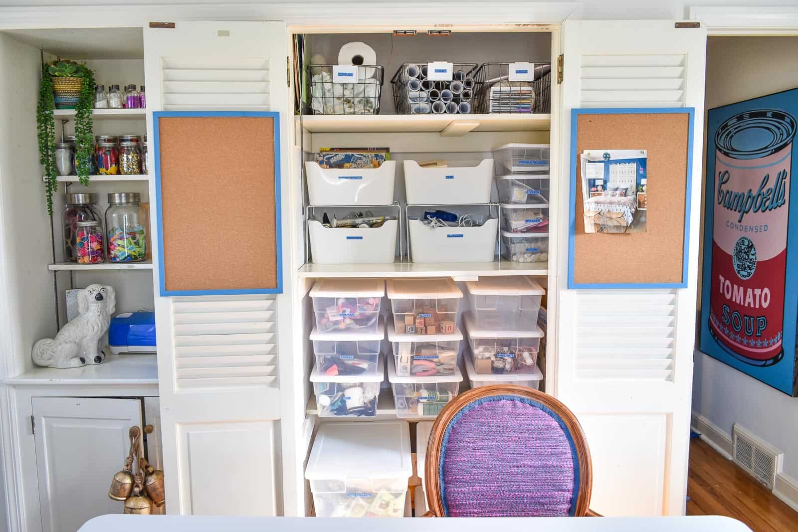 How a Professional Organized My Craft Supplies - At Charlotte's House